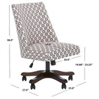 Sedia da scrivania SAFAVIEH Meggan - 25Wx27Dx38H
