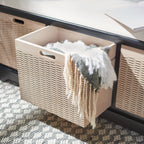 SAFAVIEH Fiorello Panca Contenitore a 3 Cassetti con Cuscino - 47,3 L x 15 P x 19 A - 47Lx15Px19A