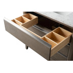 Mobile da Bagno Vanity Art con Lavabo in Ceramica e Top in Marmo Ricomposto