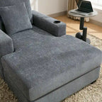 Chaise longue oversize a tre misure con cuscini