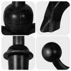Appendiabiti da terra "ramo d'albero" in legno di gomma con 8 ganci - 24,5L x 70,87H