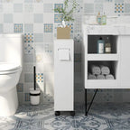 Mobiletto per bagno piccolo con foro per carta