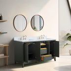 Mobile da Bagno Vanity Art con Lavabo in Ceramica e Top in Marmo Ricomposto