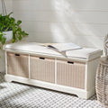 SAFAVIEH Fiorello Panca Contenitore a 3 Cassetti con Cuscino - 47,3 L x 15 P x 19 A - 47Lx15Px19A