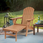Sedia Adirondack Pieghevole e Regolabile Vrakae con Pouf