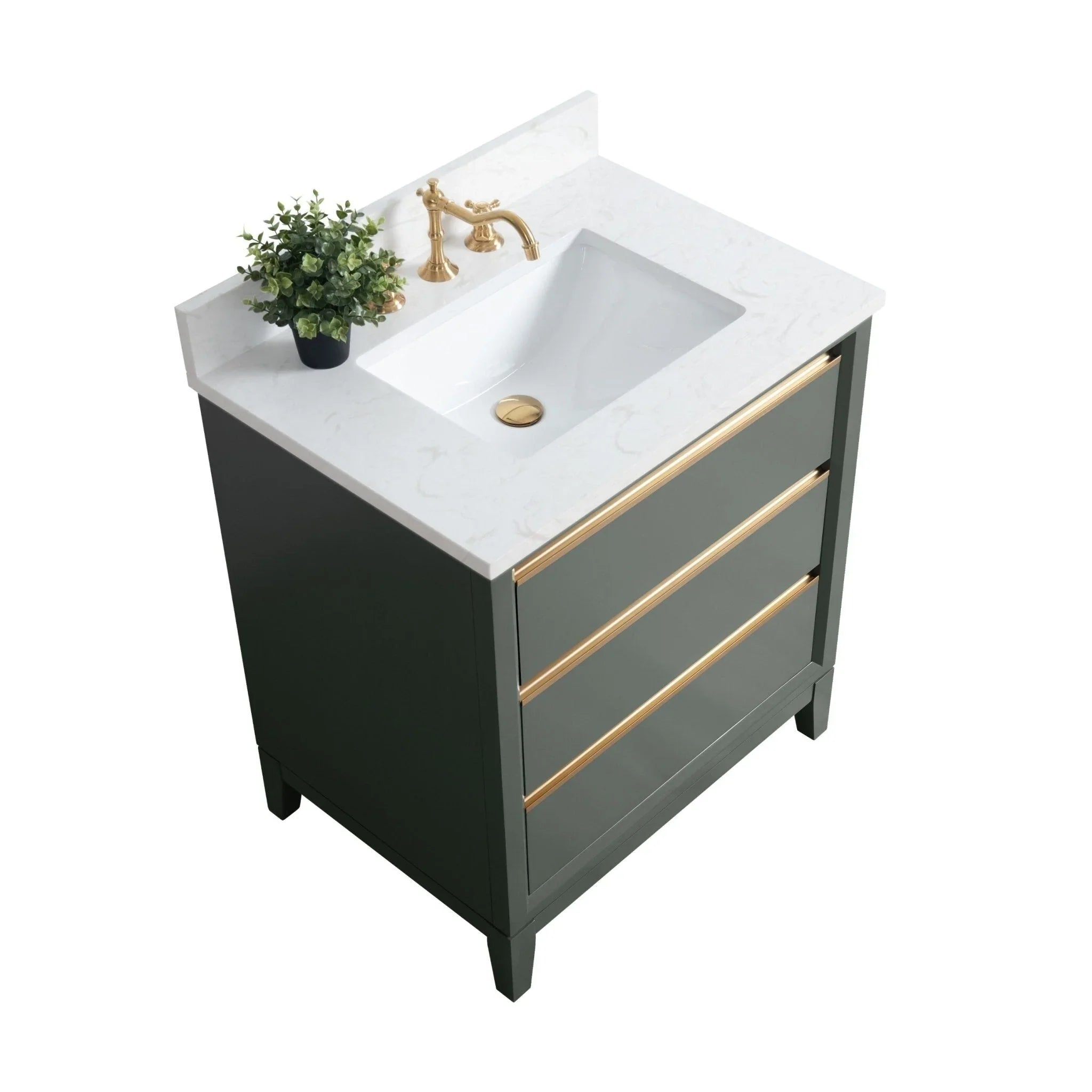Mobile da Bagno Vanity Art con Lavabo in Ceramica e Top in Marmo Ricomposto