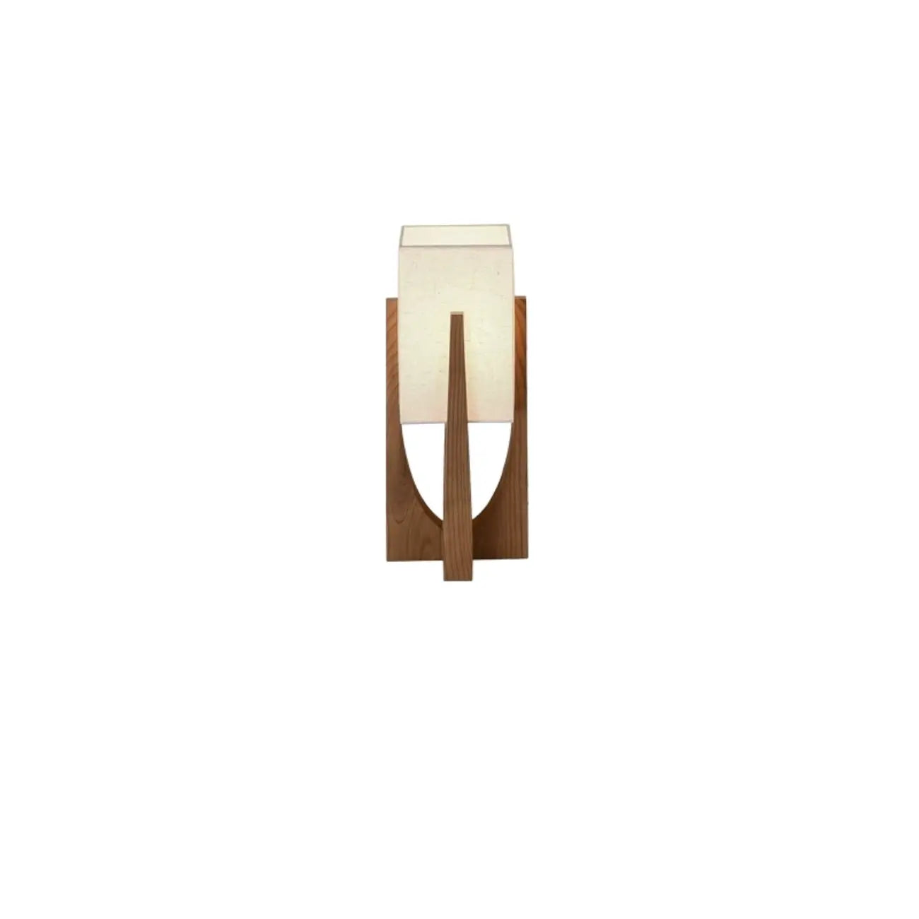 Lampade da terra a LED vintage in legno con paralume in tessuto
