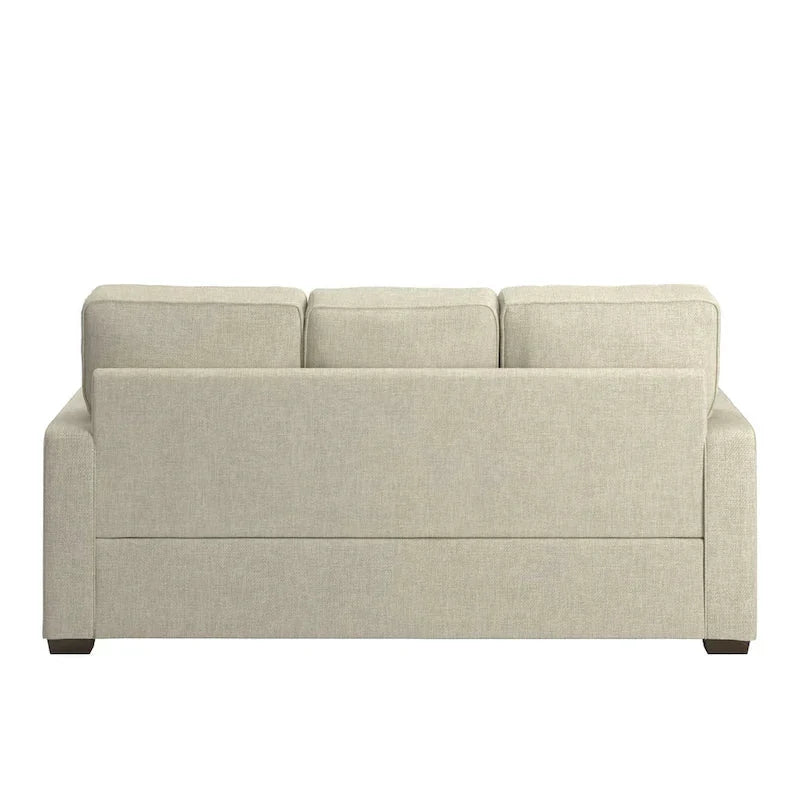 Divano Roros con braccioli quadrati e rivestimento in tessuto di iNSPIRE Q Classic