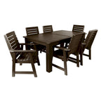 HIGHWOOD PROFESSIONAL Set da pranzo da esterno 7 pezzi 42x72