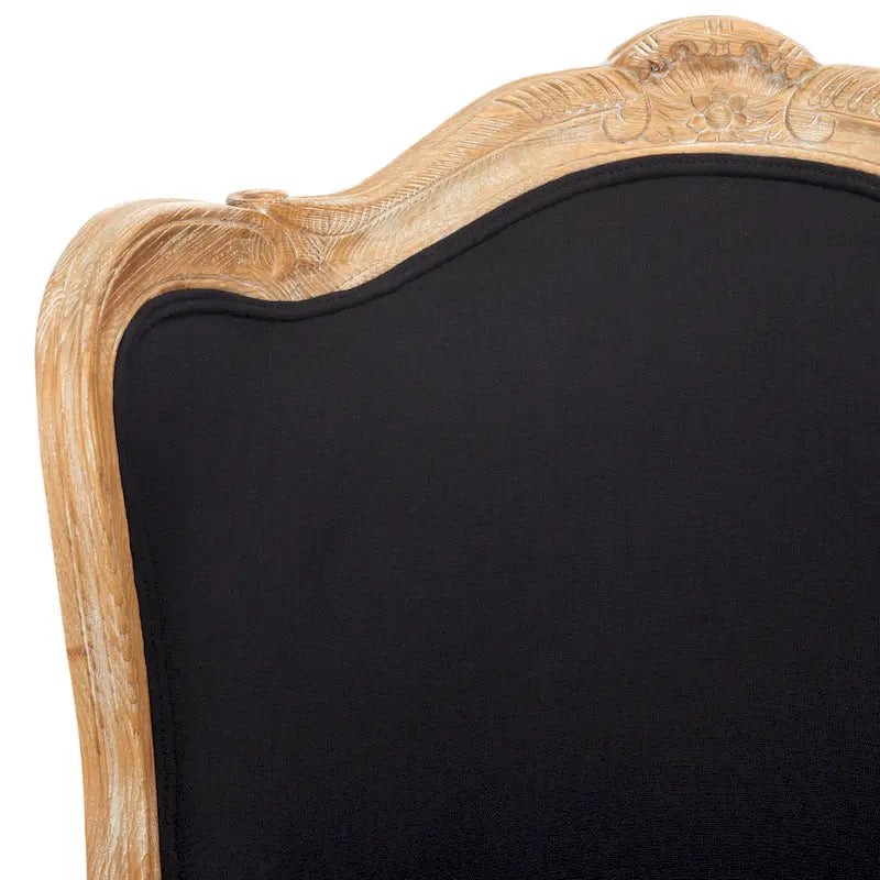 Kali Oak Natural Linen Wing Chair - 34Wx34Dx40H