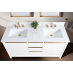 Mobile da Bagno Vanity Art con Lavabo in Ceramica e Top in Marmo Ricomposto