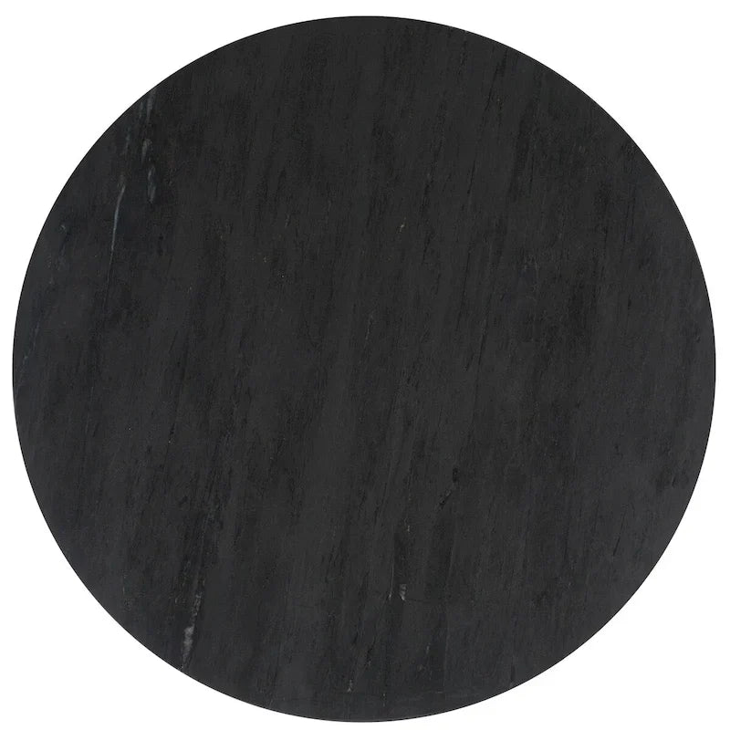 Tavolino d'appoggio rotondo alto in marmo Ghicu di SAFAVIEH Couture - 55,8 cm L x 53,3 cm P x 61 cm A - 53,3x53,3x61 cm