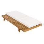 Christopher Knight Home - Set di 2 Chaise Lounge da Esterno in Acacia Michael
