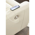 Divanetto reclinabile elettrico Signature Design by Ashley Dahlmoore Beige con console - 76 L x 42 P x 40 A