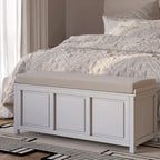 John Louis Home Solid Wood Open Top Storage Bench
