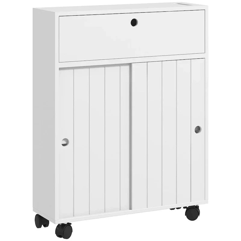 Mobiletto per bagno piccolo con foro per carta