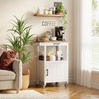 Carrello da Cucina in Legno con Cassetti