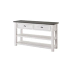The Gray Barn Downington Consolle da Divano in Legno Massello a 2 Cassetti