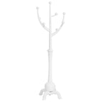 Appendiabiti da terra "ramo d'albero" in legno di gomma con 8 ganci - 24,5L x 70,87H