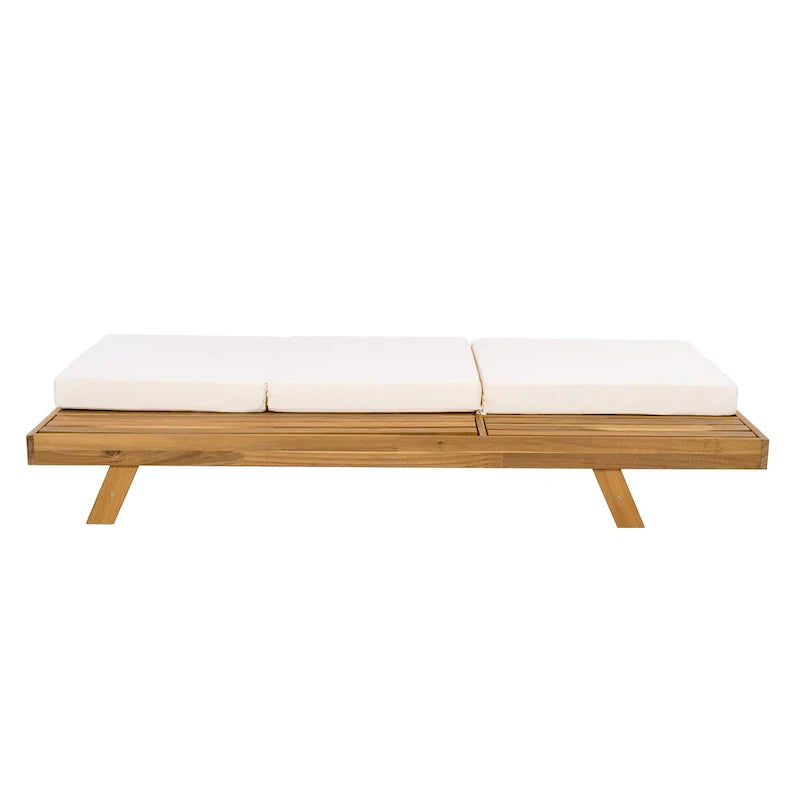 Christopher Knight Home - Set di 2 Chaise Lounge da Esterno in Acacia Michael