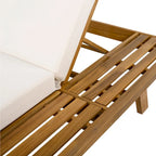 Christopher Knight Home - Set di 2 Chaise Lounge da Esterno in Acacia Michael
