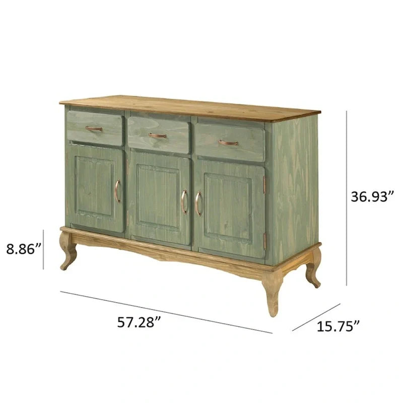 Credenza in legno verde