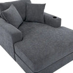Chaise longue oversize a tre misure con cuscini