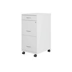 Space Solutions Cassettiera in metallo a 3 cassetti per documenti, profonda 18