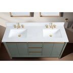Mobile da Bagno Vanity Art con Lavabo in Ceramica e Top in Marmo Ricomposto
