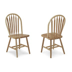 Sedia da pranzo in legno massello Windsor Arrowback