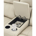 Divanetto reclinabile elettrico Signature Design by Ashley Dahlmoore Beige con console - 76 L x 42 P x 40 A
