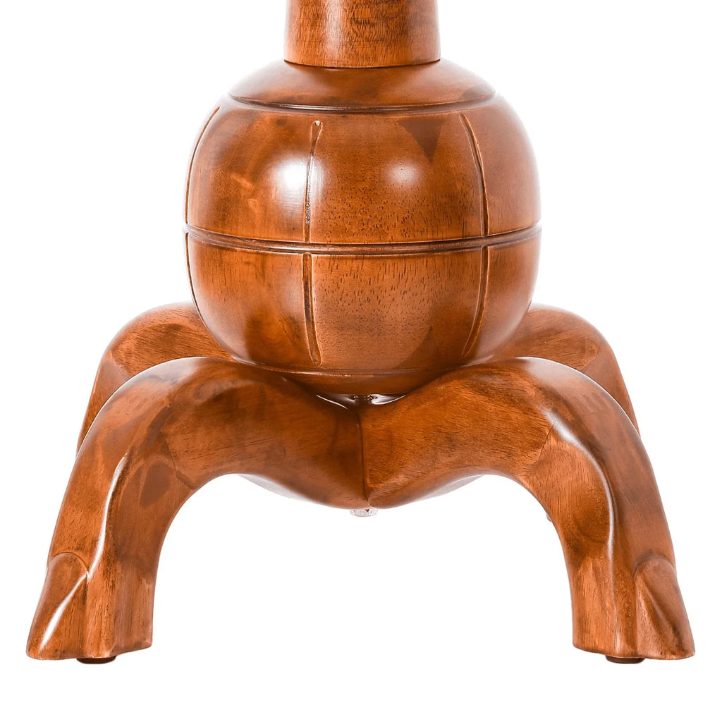 Appendiabiti da terra "ramo d'albero" in legno di gomma con 8 ganci - 24,5L x 70,87H