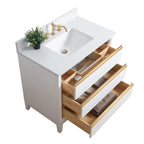 Mobile da Bagno Vanity Art con Lavabo in Ceramica e Top in Marmo Ricomposto