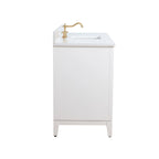 Mobile da Bagno Vanity Art con Lavabo in Ceramica e Top in Marmo Ricomposto