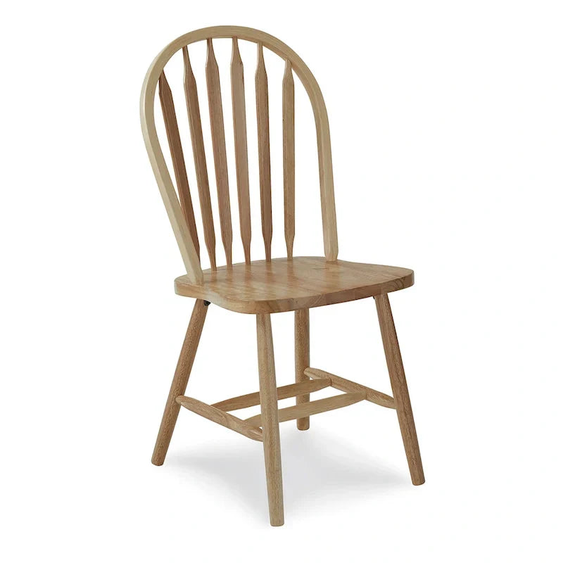 Sedia da pranzo in legno massello Windsor Arrowback