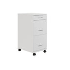 Space Solutions Cassettiera in metallo a 3 cassetti per documenti, profonda 18