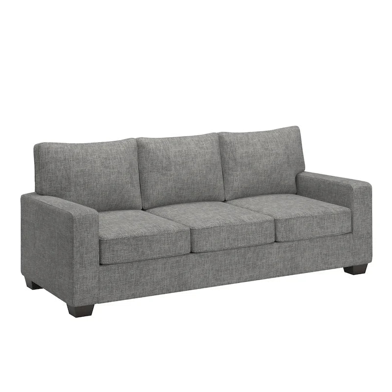 Divano Roros con braccioli quadrati e rivestimento in tessuto di iNSPIRE Q Classic