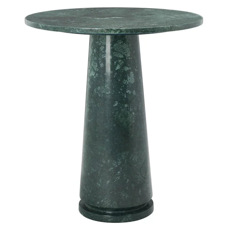 Tavolino d'appoggio rotondo alto in marmo Ghicu di SAFAVIEH Couture - 55,8 cm L x 53,3 cm P x 61 cm A - 53,3x53,3x61 cm
