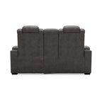 Divanetto reclinabile elettrico Signature Design by Ashley HyllMont grigio con consolle - 71.75 L x 39 P x 44 A