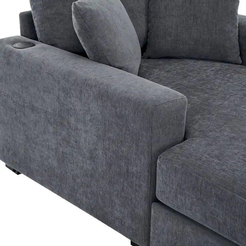 Chaise longue oversize a tre misure con cuscini
