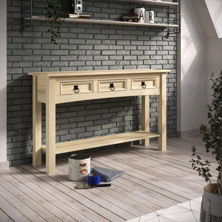 Consolle in Legno con 3 Cassetti Corona | Furniture Dash - N/A