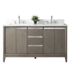 Mobile da Bagno Vanity Art con Lavabo in Ceramica e Top in Marmo Ricomposto