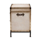 Laura Vintage Canvas End Table Trunk