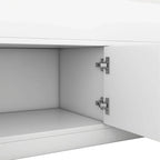 Letto a piattaforma Twin/Full Size Captain con 4 cassetti e mensole portaoggetti, struttura letto in legno massello con testiera libreria contenitore