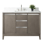 Mobile da Bagno Vanity Art con Lavabo in Ceramica e Top in Marmo Ricomposto